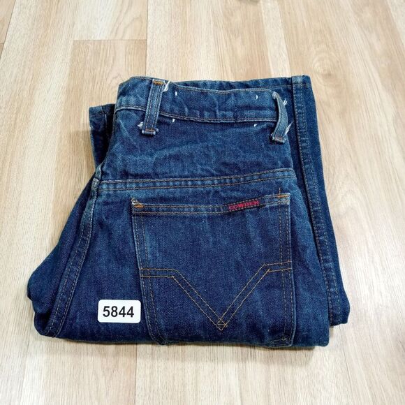 VTG Cowden Jeans Womens 30M (29x34) Highrise USA Cotton‎ Dark Denim Boot - Picture 8 of 11